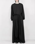 ♠♥WAIST CORD DRAPED WIDE PANTS