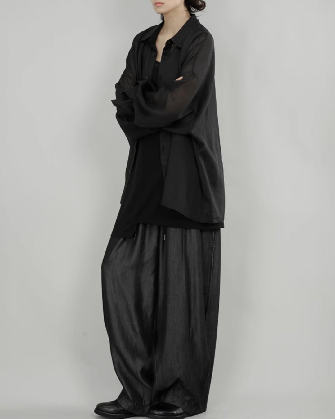 ♠♥SILK-LIKE VOLUME FLOW PANTS