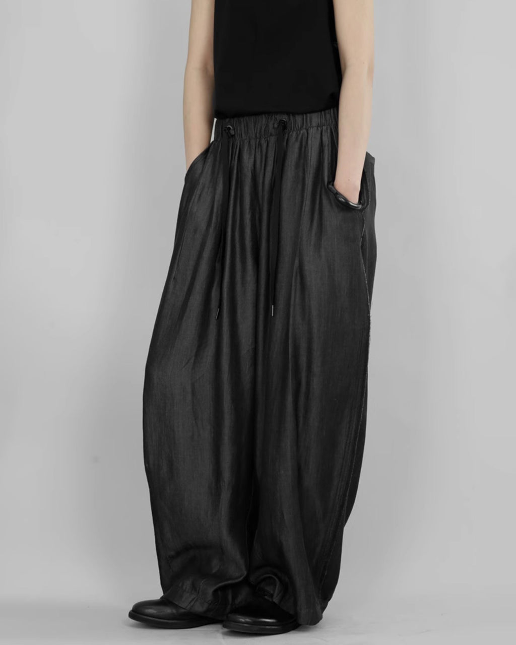 ♠♥SILK-LIKE VOLUME FLOW PANTS