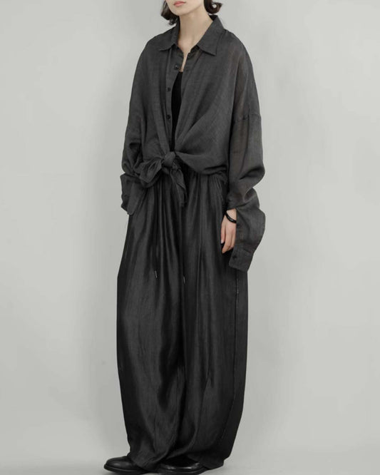 ♠♥SILK-LIKE VOLUME FLOW PANTS