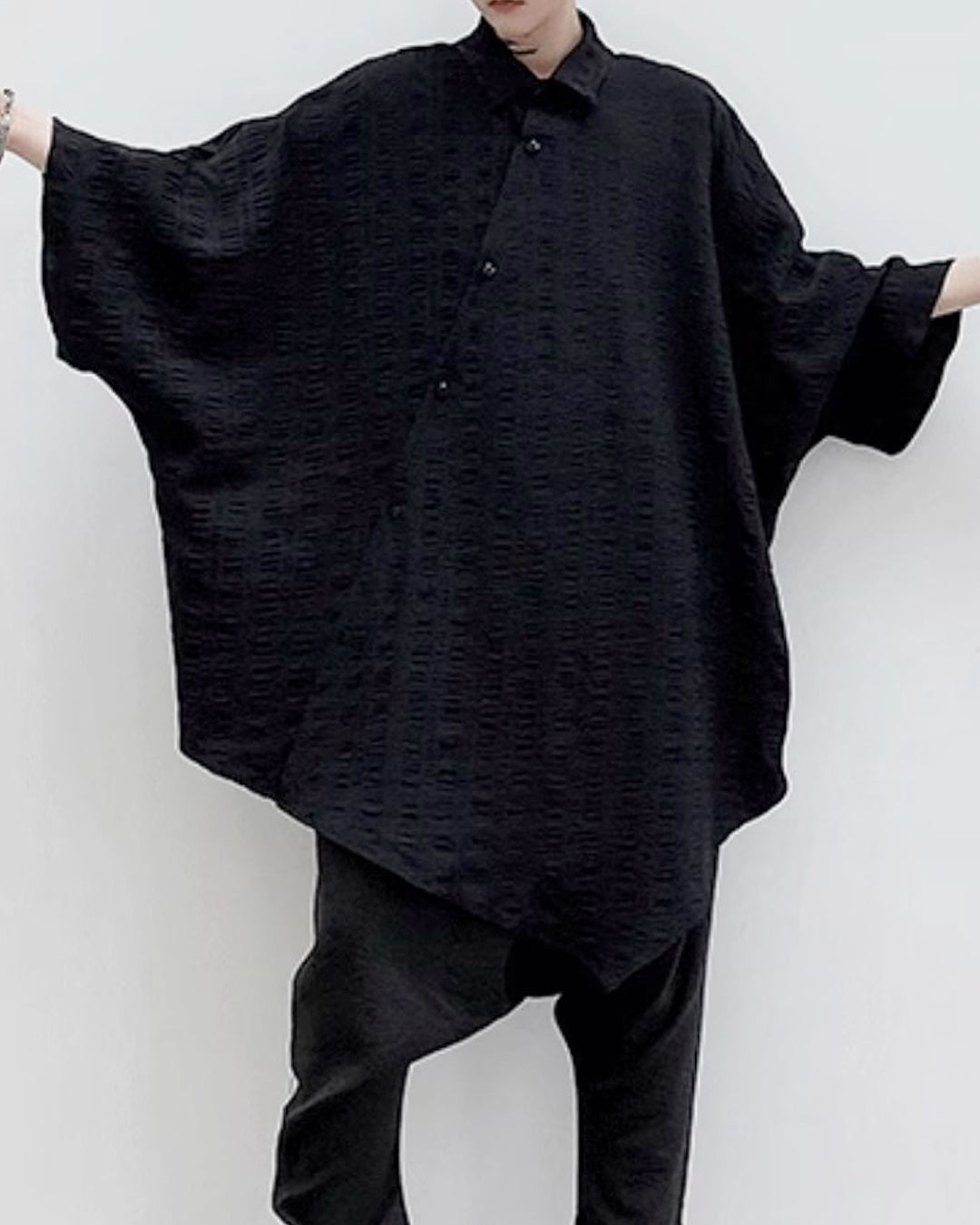 ♠♥OVER SIZE IRREGULAR HEM SHIRT