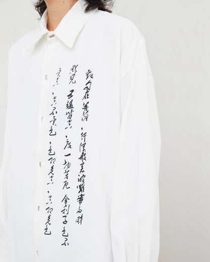 ♠♥般若心経 PRINTED SHIRT