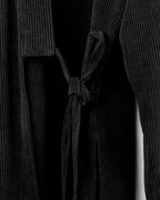♠♥VELOURS SHIRT WITH GOWN-STYLE CLOSURE