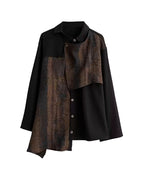 ♠♥SWITCHED DESIGN FRONT FLAP SHIRT