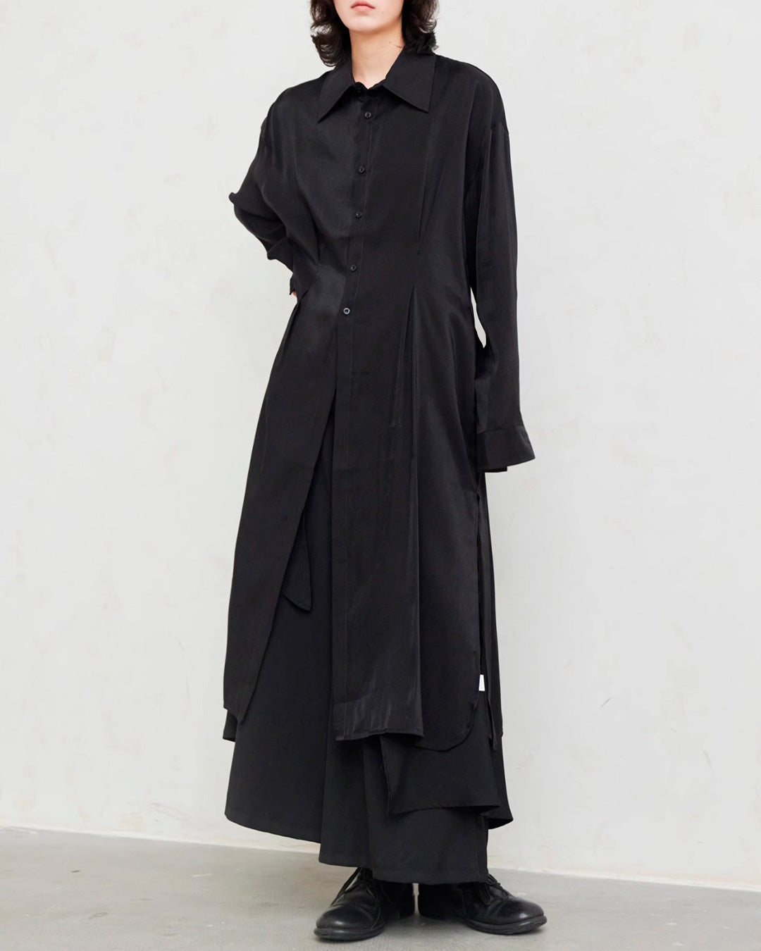 ♠♥WAIST LOOP LONG SHIRT