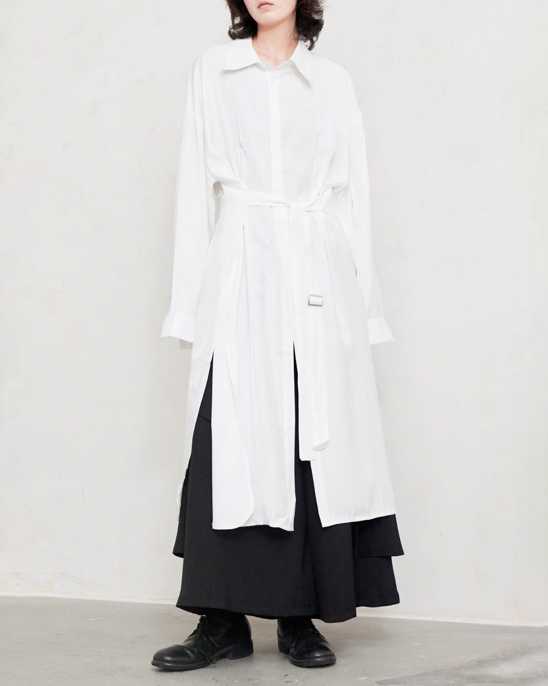 ♠♥WAIST LOOP LONG SHIRT