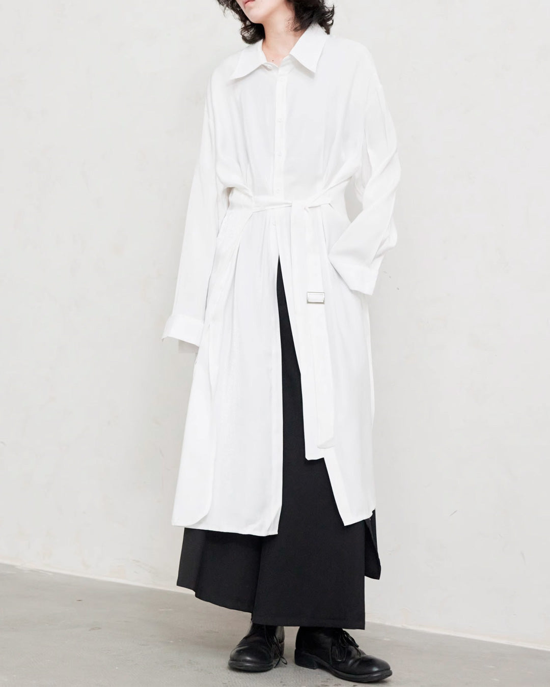 ♠♥WAIST LOOP LONG SHIRT