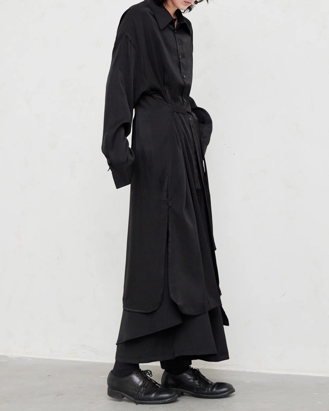 ♠♥WAIST LOOP LONG SHIRT