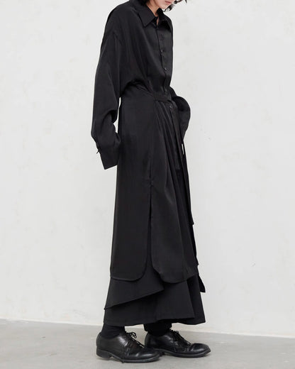 ♠♥WAIST LOOP LONG SHIRT