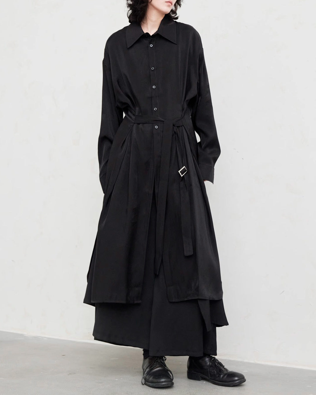 ♠♥WAIST LOOP LONG SHIRT