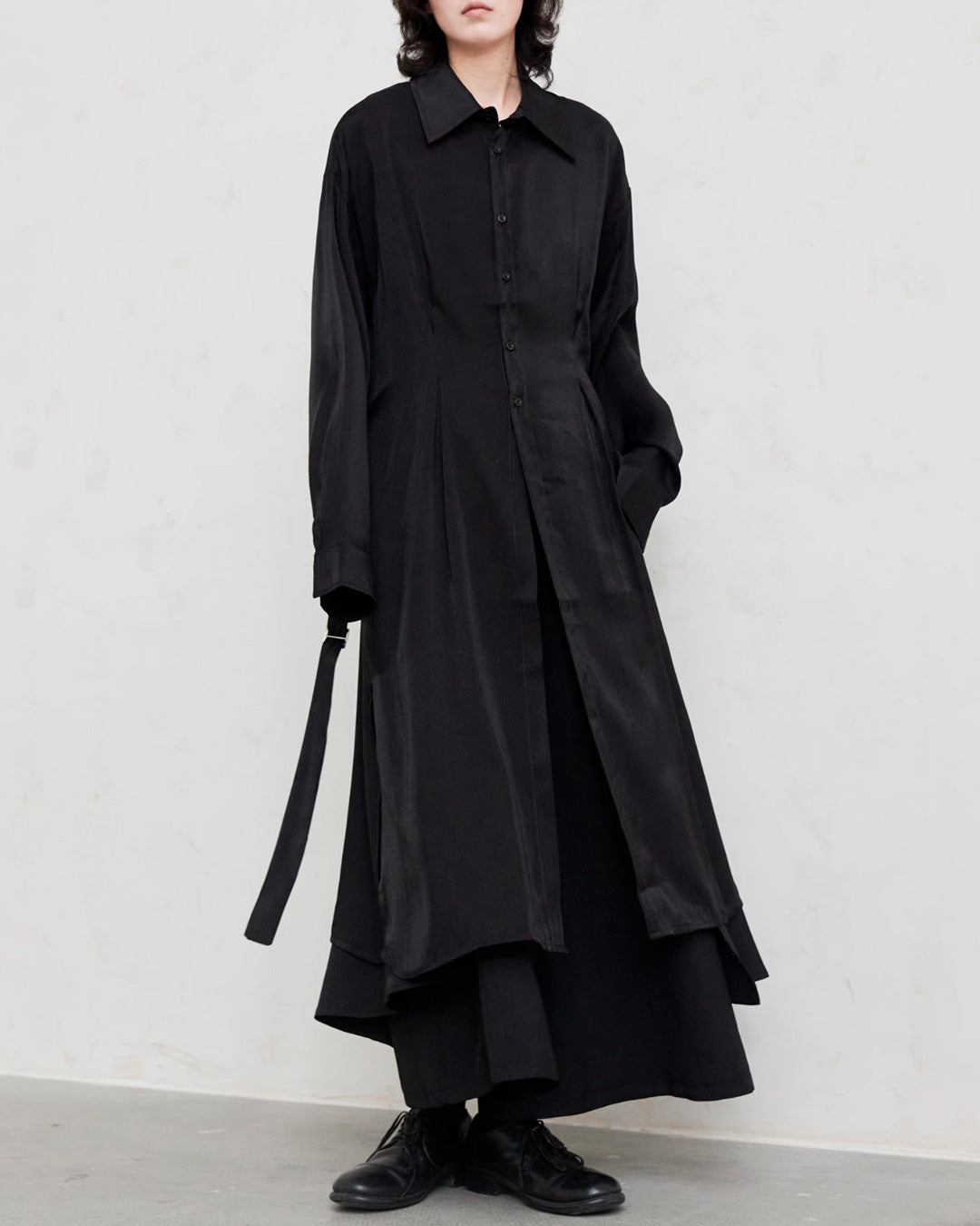 ♠♥WAIST LOOP LONG SHIRT