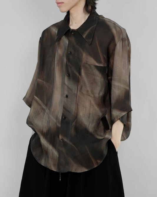 ♠♥SILK-LIKE AIRY GRADATION SHIRT