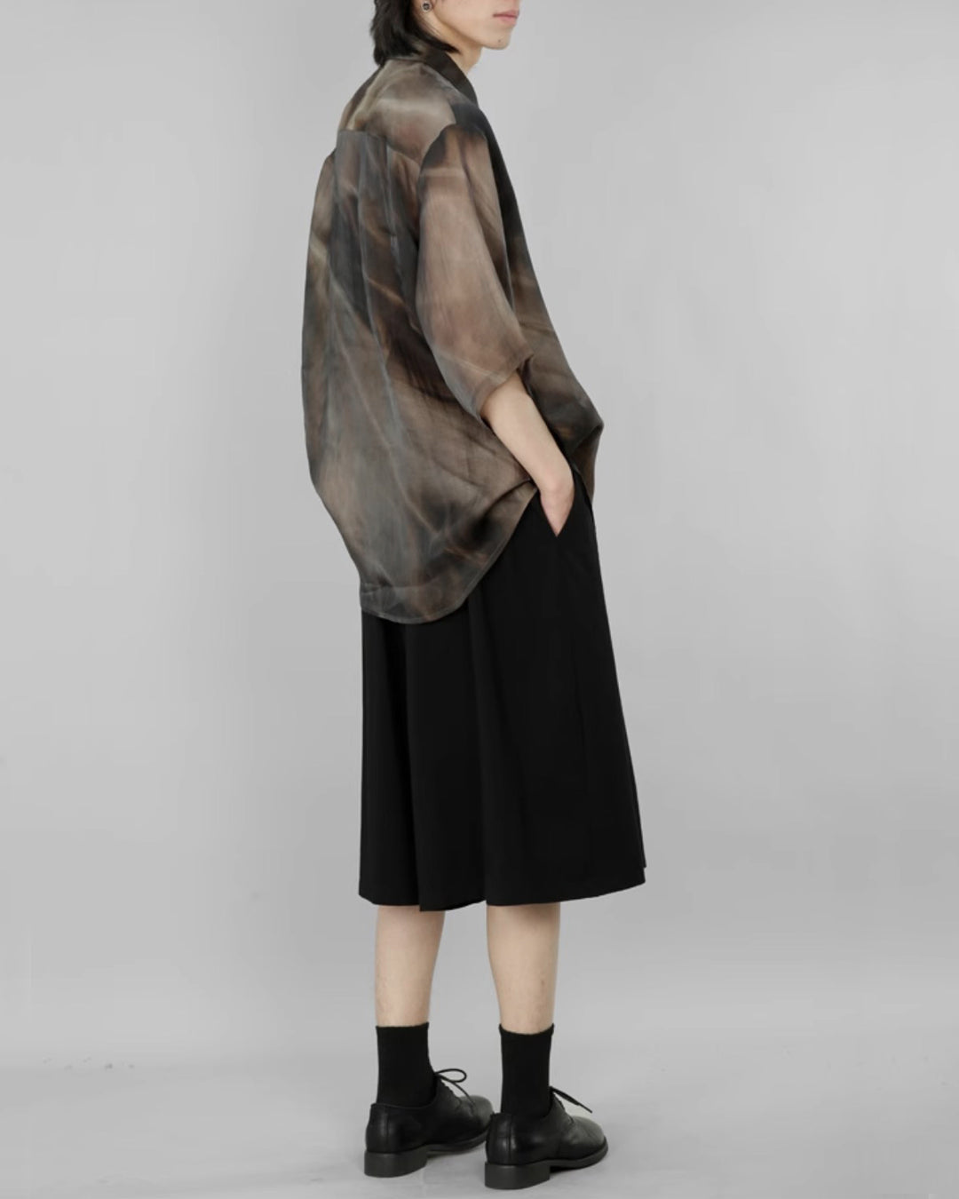 ♠♥SILK-LIKE AIRY GRADATION SHIRT