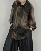 ♠♥SILK-LIKE AIRY GRADATION SHIRT