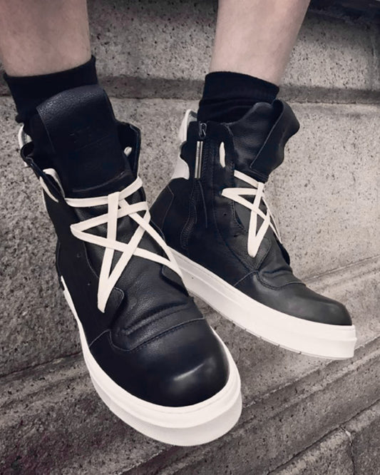 ♠♥PENTAGRAM LACE UP HIGH CUT SNEAKER