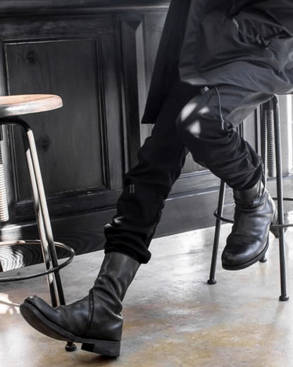 ♠♥ASYMMETRY ZIPPER BOOTS