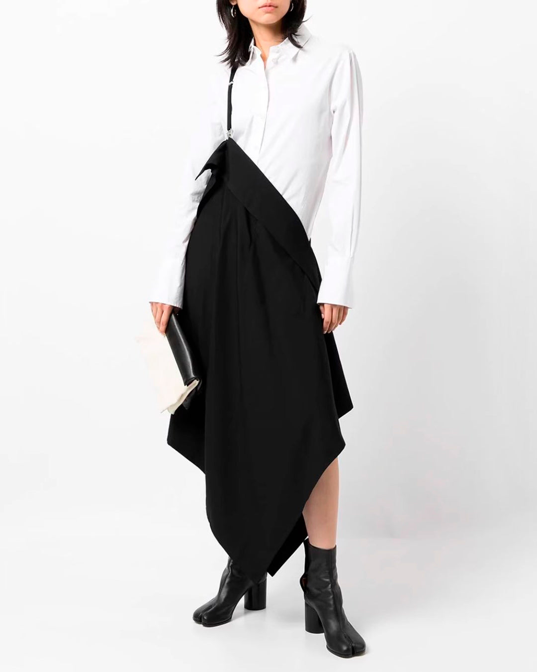 ♤♥IRREGULAR ONE SHOLDER SKIRT – Black Gravity