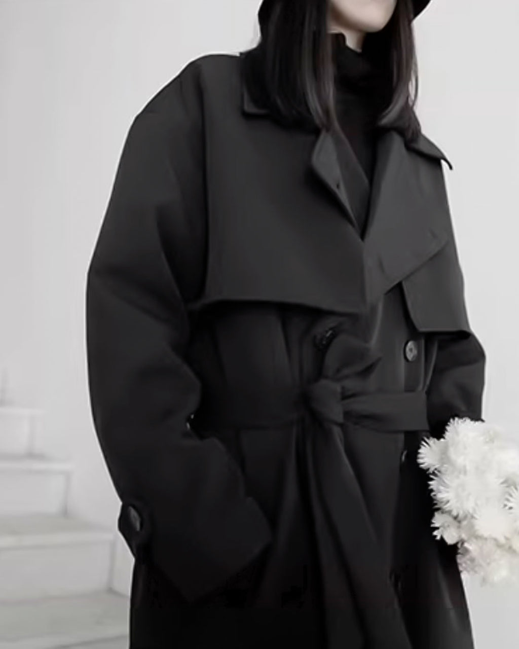 ♥DOUBLE PATCH TRENCH COAT
