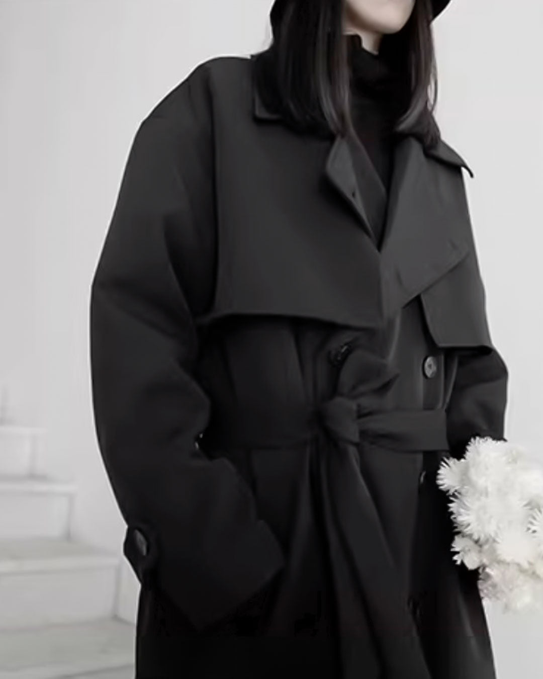 ♥DOUBLE PATCH TRENCH COAT