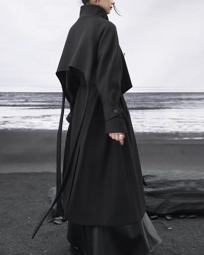 ♥SHADOW VEIL DOUBLE LAYER COAT