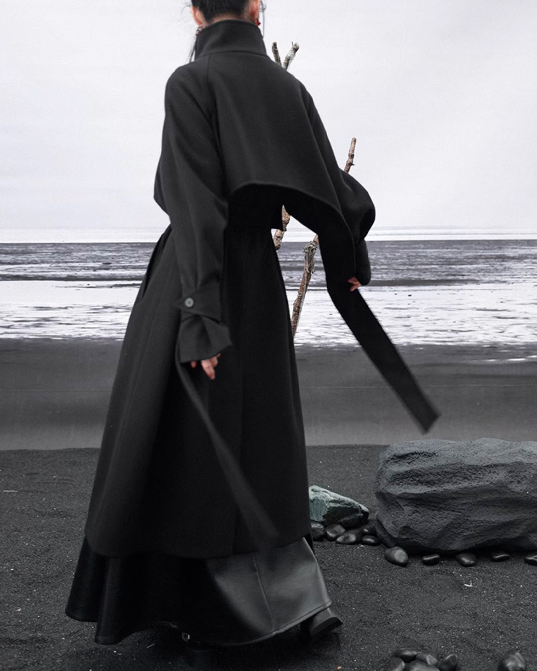 ♥SHADOW VEIL DOUBLE LAYER COAT