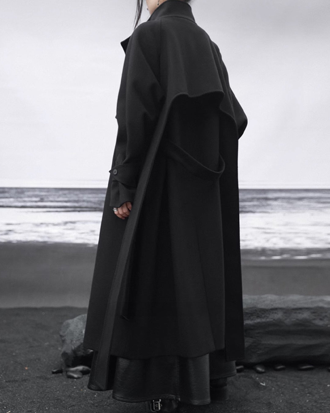 ♥SHADOW VEIL DOUBLE LAYER COAT