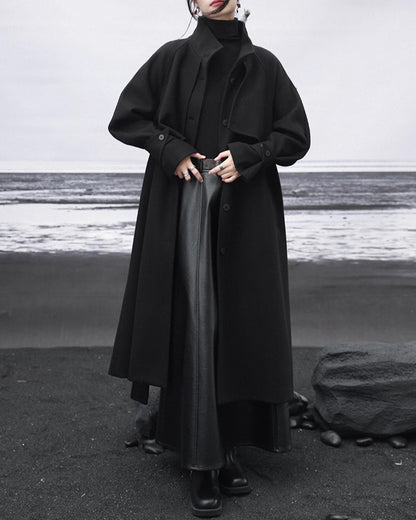 ♥SHADOW VEIL DOUBLE LAYER COAT