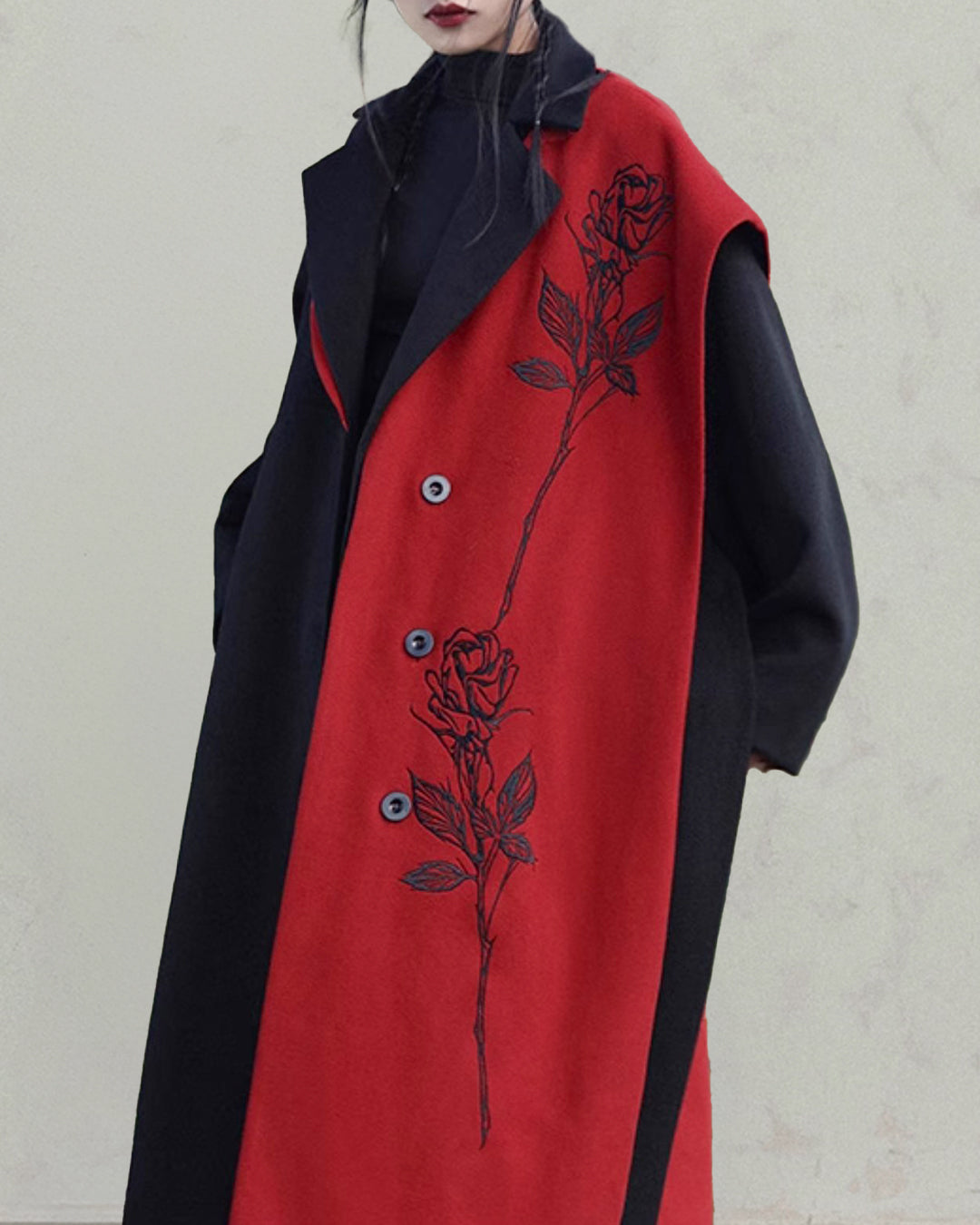 ♥CONTRAST COLOR DRESSING COAT