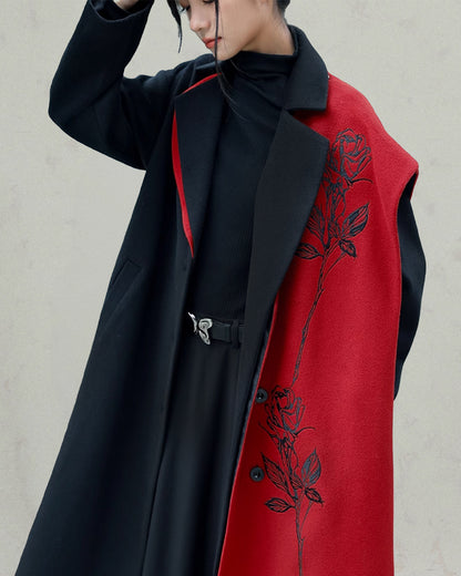 ♥CONTRAST COLOR DRESSING COAT