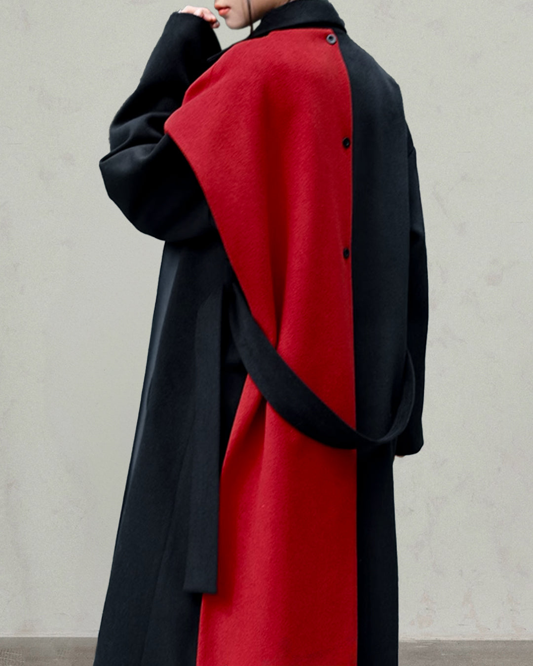 ♥CONTRAST COLOR DRESSING COAT