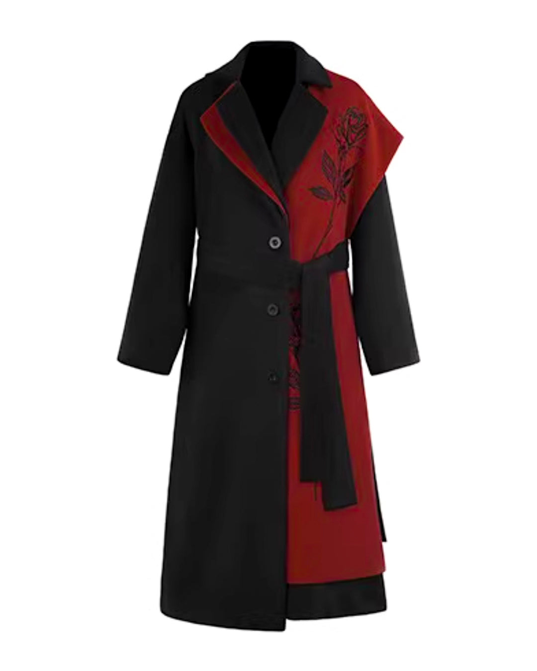 ♥CONTRAST COLOR DRESSING COAT