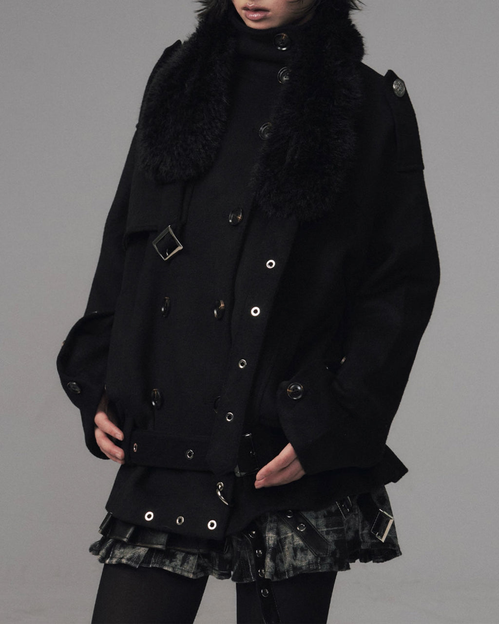 ♥MULTI-STRAP MILITARY COAT