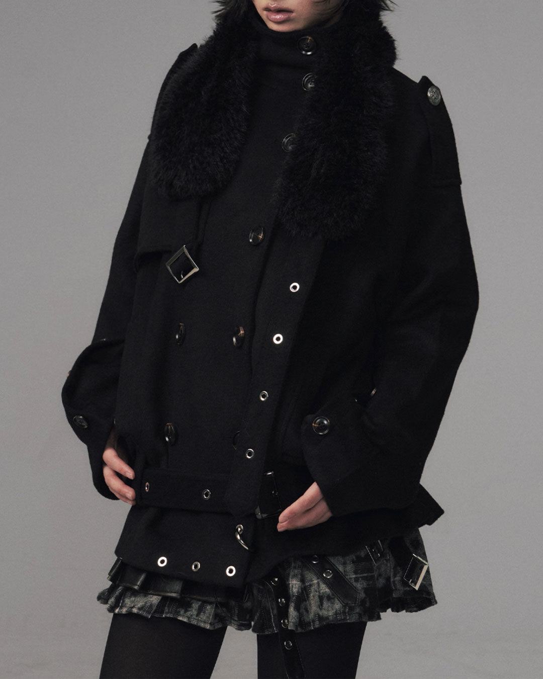 ♥MULTI-STRAP MILITARY COAT