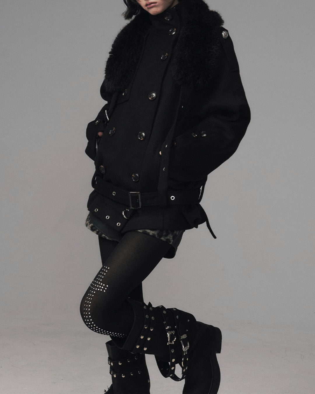 ♥MULTI-STRAP MILITARY COAT