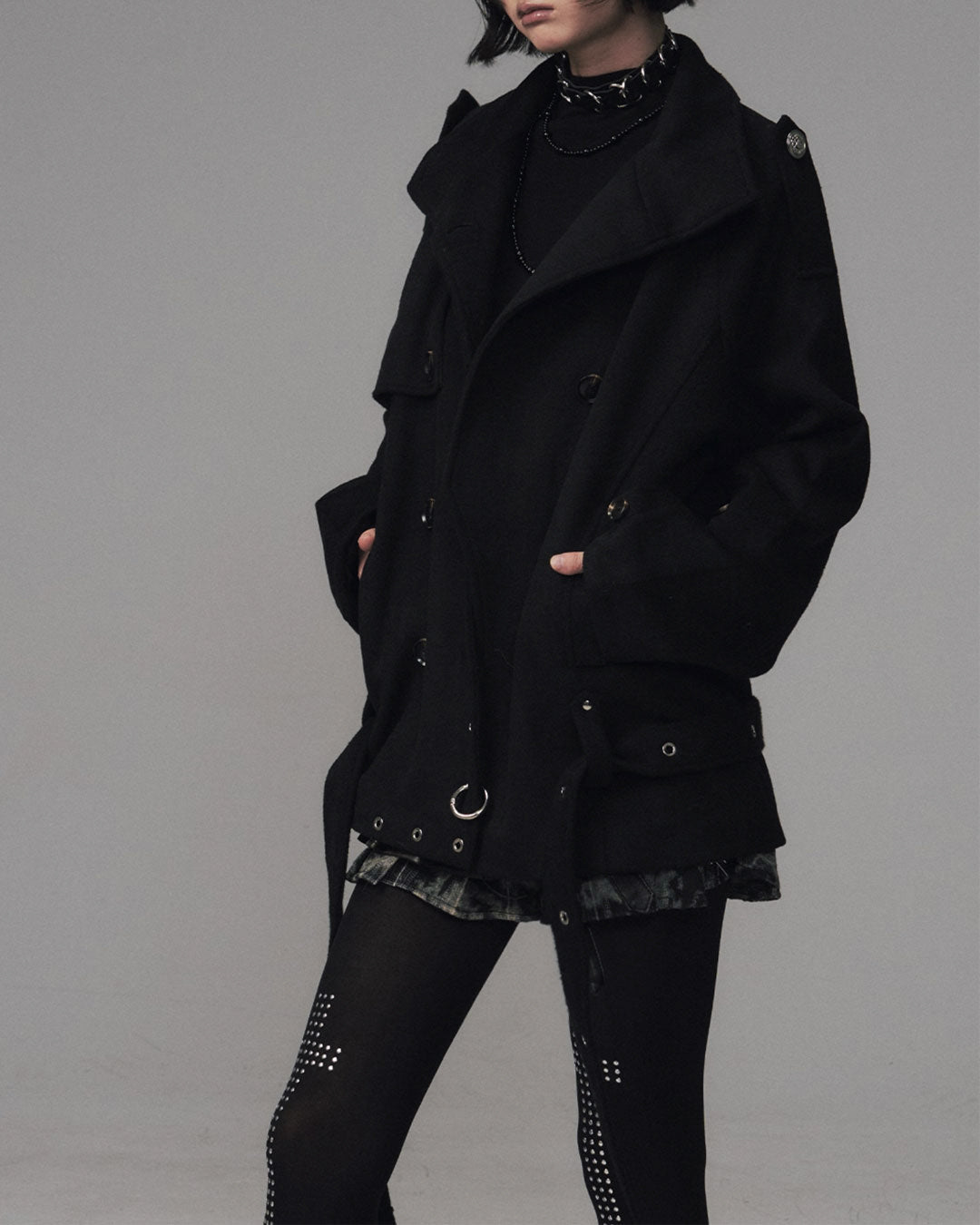 ♥MULTI-STRAP MILITARY COAT