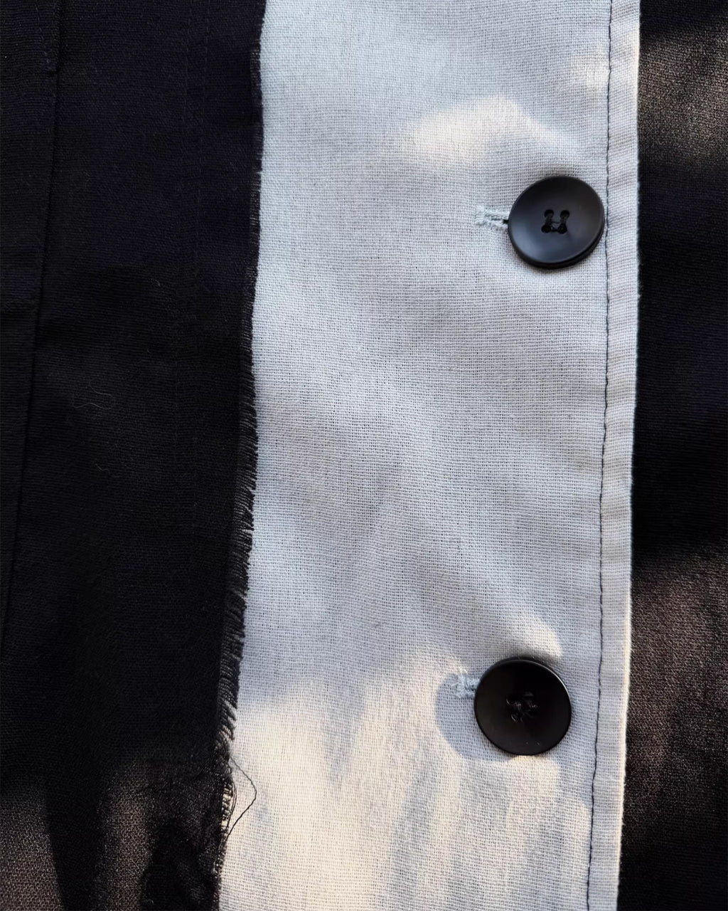 ♥ASYMMETRIC RAW-EDGE CUTAWAY LONG COAT