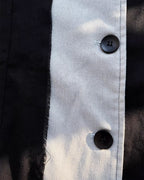 ♥ASYMMETRIC RAW-EDGE CUTAWAY LONG COAT