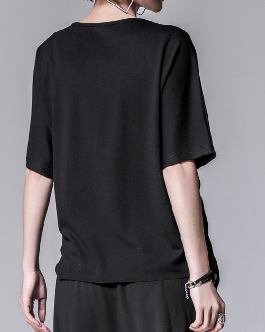 ♥IRREGULAR HEM TIED T-SHIRT