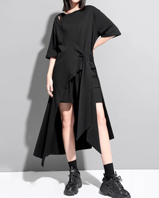 ♥LONG HEM TWO PIECE T-SHIRT