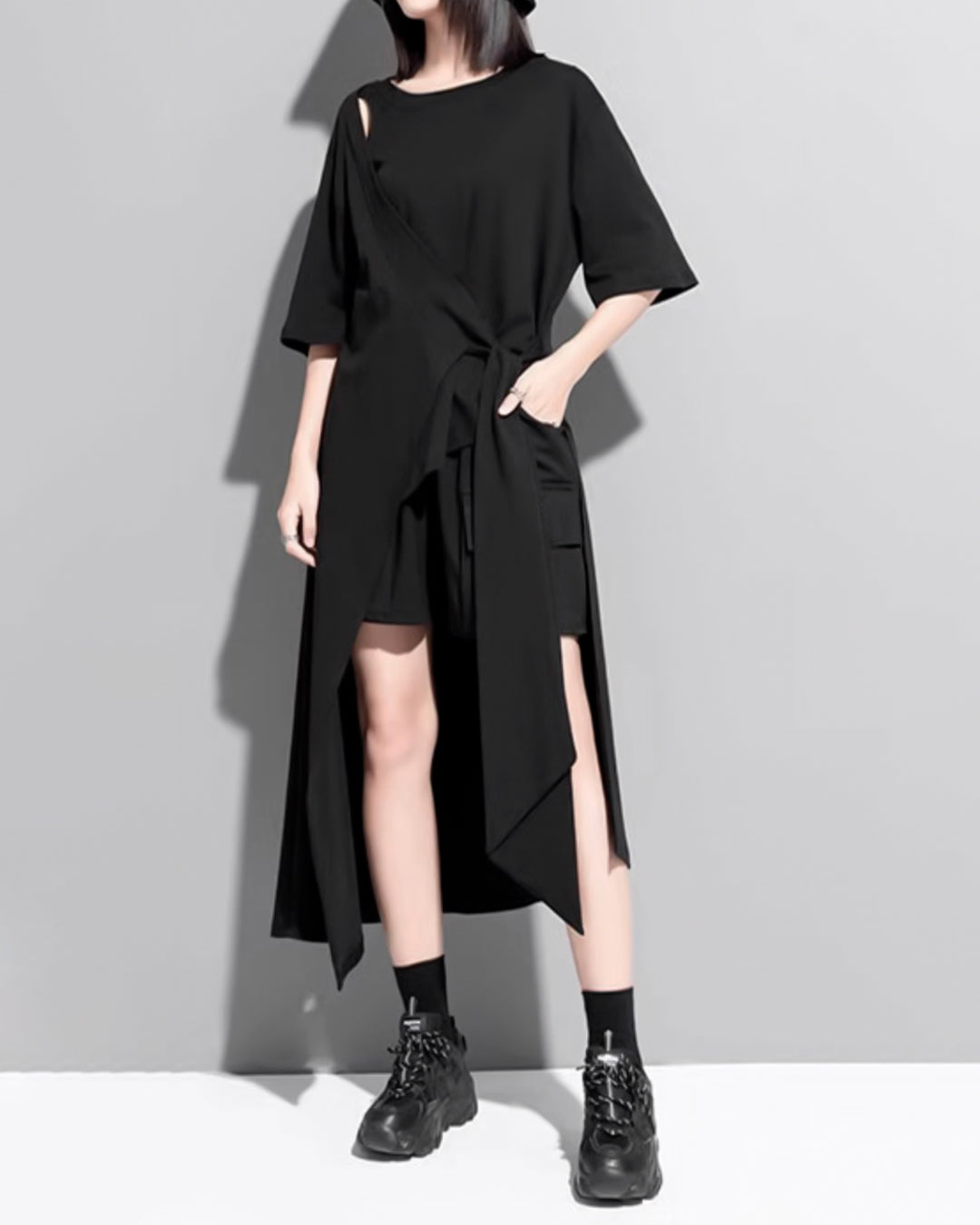 ♥LONG HEM TWO PIECE T-SHIRT