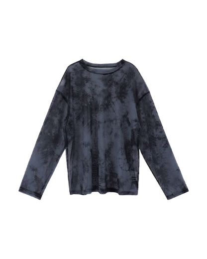 ♥TIE DYE MESH LONG T-SHIRT TWO PIECE SET