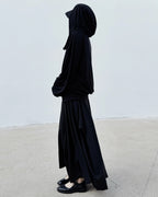 ♥2WAY HOODED COWL TOP