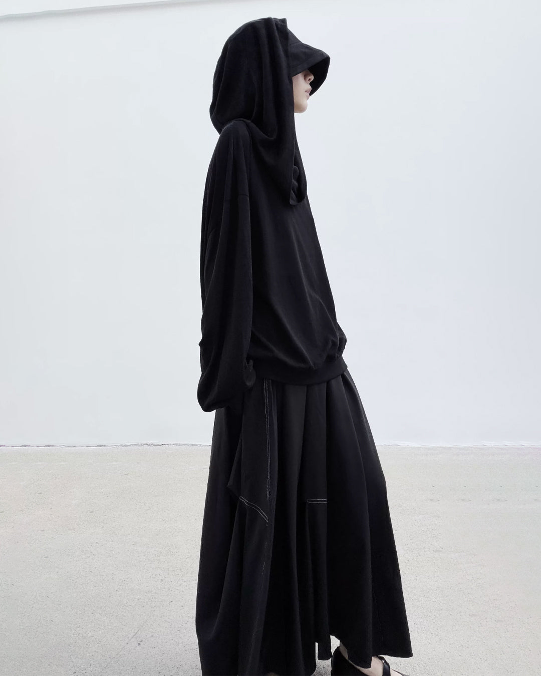 ♥2WAY HOODED COWL TOP