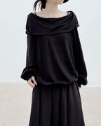 ♥2WAY HOODED COWL TOP