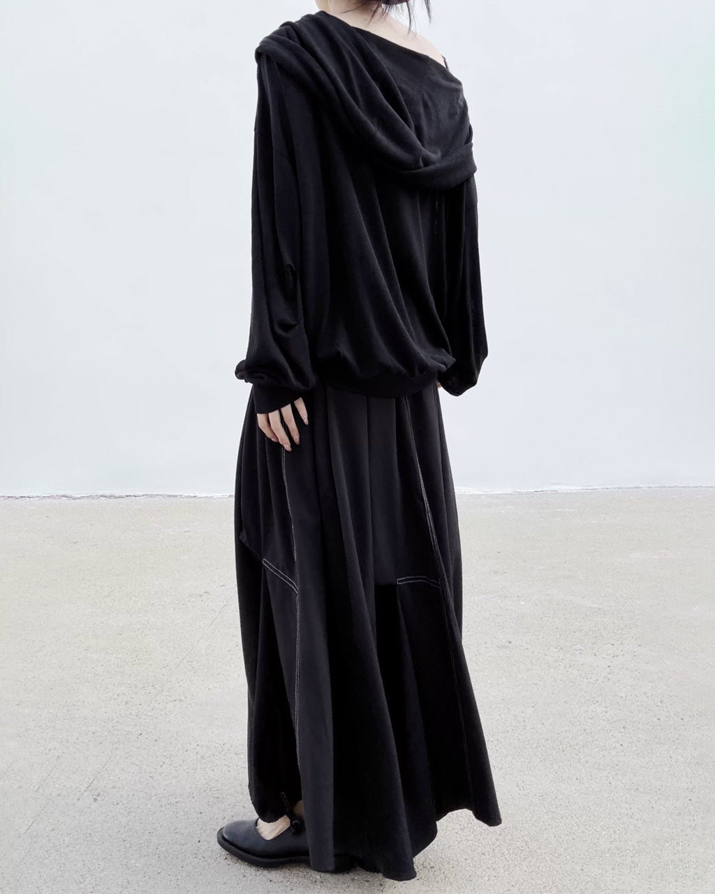 ♥2WAY HOODED COWL TOP