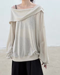 ♥2WAY HOODED COWL TOP