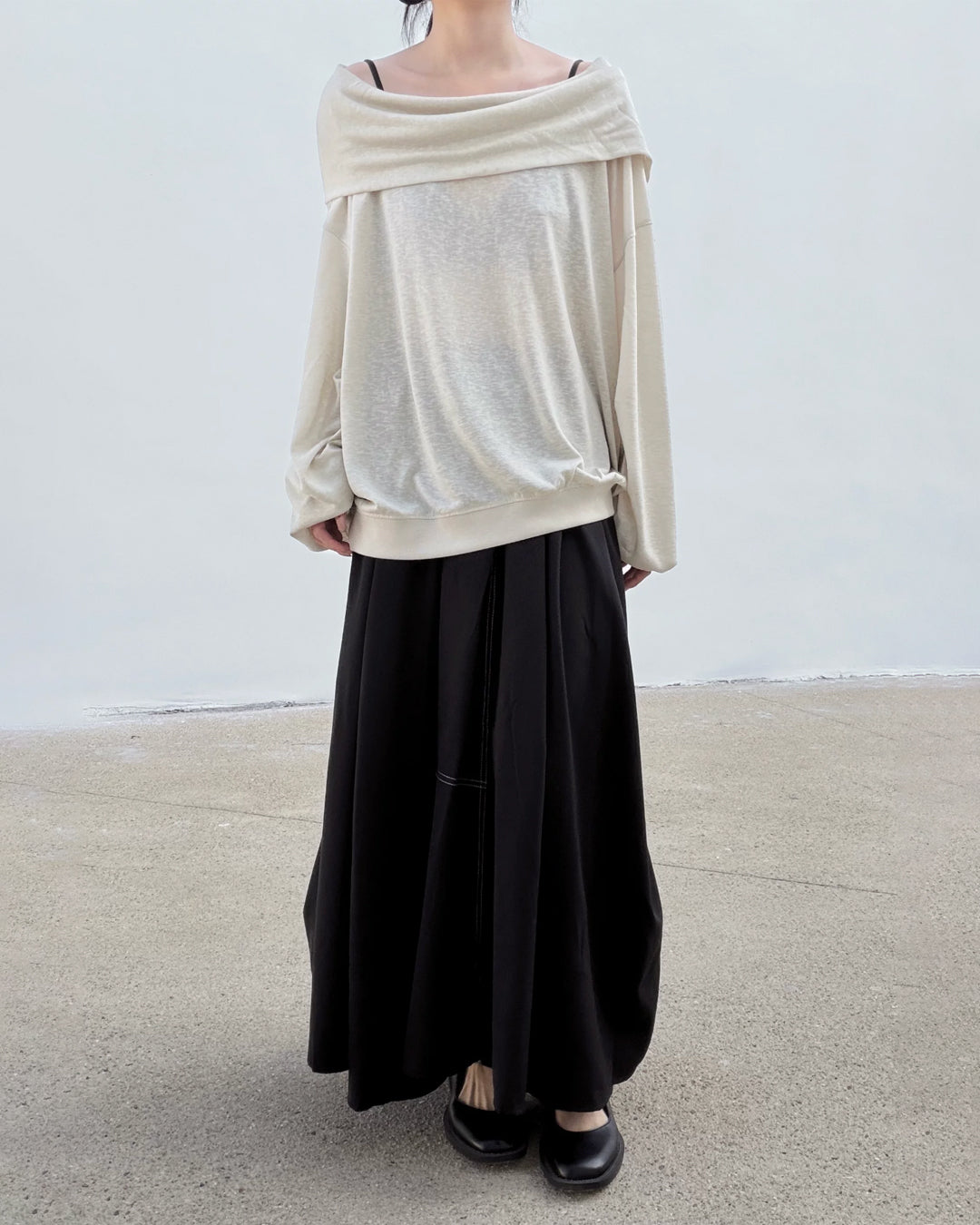 ♥2WAY HOODED COWL TOP
