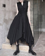 ♥IRREGULAR HEM SLEEVELESS DRESS
