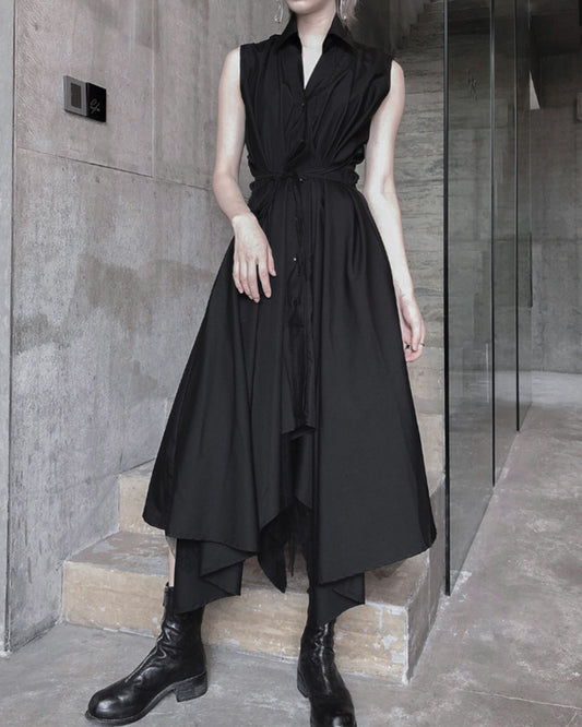 ♥IRREGULAR HEM SLEEVELESS DRESS