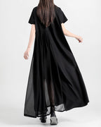 ♥ASYMMETRY SEE THROUGH SHIRT DRESS